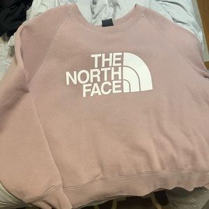 the north face light purple sweatshirt